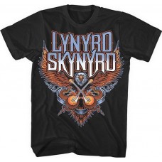 LYNYRD SKYNYRD-CROSSED GUITARS -L- BLACK (MRCH)