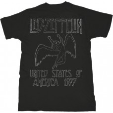LED ZEPPELIN-USA '77 -MEN- BLACK -L- (MRCH)
