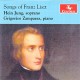 F. LISZT-SONGS OF FRANZ LISZT (CD)