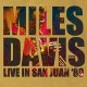 MILES DAVIS-LIVE IN SAN JUAN '89 (LP)