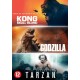 FILME-GODZILLA/KONG/TARZAN (3DVD)