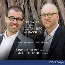 VINCENT LAUZER/MATHIEU LUSSIER-SONATES POUR FLUTE A BEC (CD)