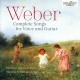 C.M. VON WEBER-COMPLETE SONGS FOR VOICE (CD)