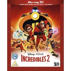 ANIMAÇÃO-INCREDIBLES 2 -3D- (3BLU-RAY)