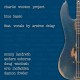 CHARLIE WOOTON PROJECT-BLUES BASSO (CD)