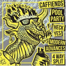CAFFIENDS & HECK YES-4 WAY SPLIT (LP)