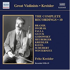 FRITZ KREISLER-COMPLETE RECORDINGS 10 (CD)