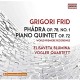 ELISAVETA BLUMINA / VOGLE-PHADRA - PIANO QUINTET OP (CD)