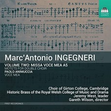 CHOIR OF GRITON COLLEGE C-MARC'ANTONIO INGEGNERI: VOLUME TWO - MISSA VOCE MEA A5 (CD)