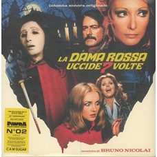 BRUNO NICOLAI-LA DAMA ROSSA UCCIDE SETTE VOLTE -COLOURED/RSD- (2LP)