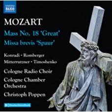 KATHARINA KONRADI/MARTIN MITTERRUTZNER/MIKHAIL TIMOSHENKO-MOZART: COMPLETE MASSES VOL. 2 - MASS NO. 18 GREAT (CD)