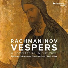 PAUL HILLIER/ESTONIAN PHILHARMONIC CHAMBER CHOIR-RACHMANINOFF: VESPERS/COMPLETE ALL-NIGHT VIGIL OP.37 (CD)
