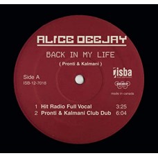 ALICE DEEJAY-BACK IN MY LIFE (12")