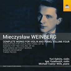 KALNITSM YURI/IGOR YUZEFOVICH/MICHAEL CSANYI-WILLS-WEINBERG: COMPLETE WORKS FOR VIOLIN & PIANO VOL. 4 (CD)