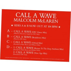 MALCOLM MCLAREN AND THE BOOTZILLA ORCHESTRA-CALL A WAVE REMIXES (2-12")