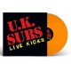 UK SUBS-LIVE KICKS -COLOURED/LTD- (LP)