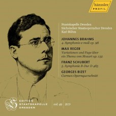 KARL BOHM-BRAHMS, REGER & SCHUBERT: EDITION STAATSKAPELLE DRESDEN VOL. 49 - KARL BOHM (2CD)