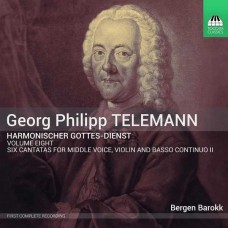 BERGEN BAROKK & MARIANNE BEATE KIELLAND-TELEMANN: HARMONISCHER GOTTES-DIENST, VOLUME 8: SIX CANTATAS (CD)