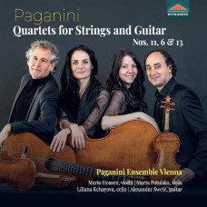 PAGANINI ENSEMBLE VIENNA-PAGANINI: QUARTETS FOR STRINGS AND GUITAR NOS. 11, 6 & 13 (CD)