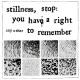 ANY OTHER-STILLNESS, STOP: YOU HAVE A RIGHT TO REMENBER (LP)